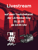 hier geht's direkt zum Livestream: aktiv am 31.12. ab 13.45 Uhr Livestream 2025
